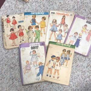 Vintage kids patterns -size 1/2-1 (toddler)
